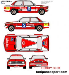 Calca BMW 320 Rallye Maspalomas 1980 - Medardo Perez 1/43