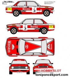 Calca BMW 320 Rallye Isla de Tenerife 1980 - Medardo Perez 1/32