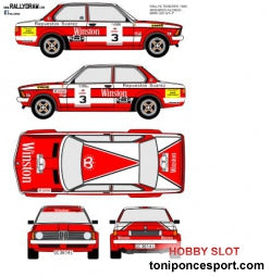 Calca BMW 320 Rallye Isla de Tenerife 1980 - Medardo Perez 1/43