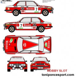Calca Bmw 323 Rallye El Corte Ingles 1981 - Medardo Perez 1/43