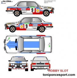 Calca BMW 323 Rallye El Corte Ingles 1982 - Medardo Perez 1/43