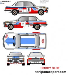 Calca BMW 323 Rallye Ourense 1982 - Medardo Perez 1/24