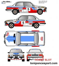 Calca BMW 323 Rallye Ourense 1982 - Medardo Perez 1/32