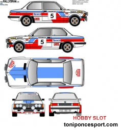 Calca BMW 323 Rallye Ourense 1982 - Medardo Perez 1/43