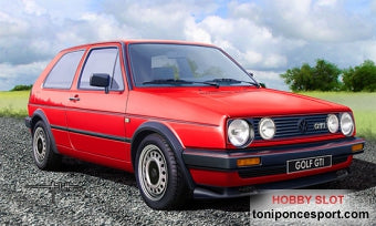 VOLKSWAGEN GOLF GTI'86 Model Set (Incluye pinturas basicas, pincel y pegamento.