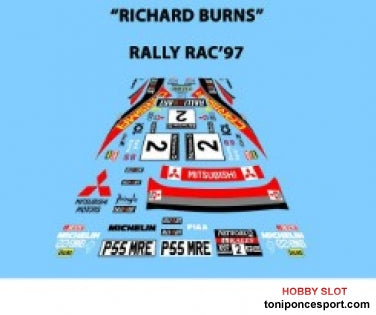 Calca Mitsubishi Lancer EvoIV - Richard Burns - RAC Rally 1997 1/32