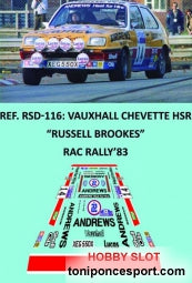 Calca Vauxhall Chevette HSR Brookes RAC 1983