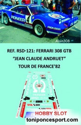 Calca Ferrari 308 GTB Andruet Tour de France 1982