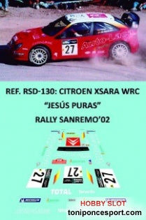 Calca Citroen Xsara WRC - Jesús Puras - Rally Sanremo 2002