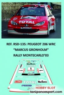 Peugeot 206 WRC - Marcus Gronholm - Rally Montecarlo 2003 1/32