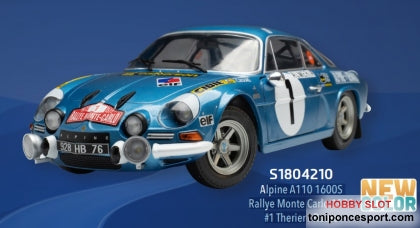 Alpine A110 1600S  Rallye Monte Carlo 1972  #1 Therier / Roure