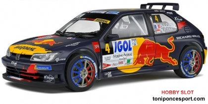Peugeot 306 Maxi Red Bull N º4 Rally Mont Blanc 2021 S. Loeb - D. Elena