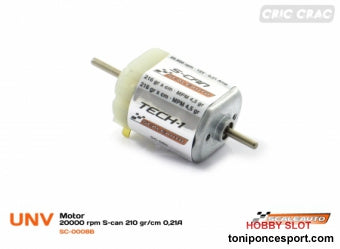 Motor SC-08: 20000rpm S-can 210 gr/cm 0,21A