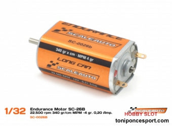 Motor Endurance SC-26B 22.500 rpm 340 gr/cm MPM -4 gr. 0,20 Amp.