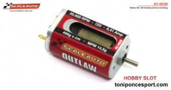 Motor SC-30 Outlaw Active Cooling System 35000 rpm, 0,41 Amp. 400 gr* cm, LONG-CAN Size: 32x20x15.3mm. Sealed Endbell