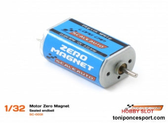 Motor SC-31 Zero Magnet de 23000 rpm, 0,22 Amp. 216 gr* cm, LONG-CAN size: 32.1x20.2x15.3mm. Sealed endbell