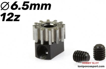 Piñón Extraíble 12d. M50 ø6,5mm en Ergal para eje 2mm.