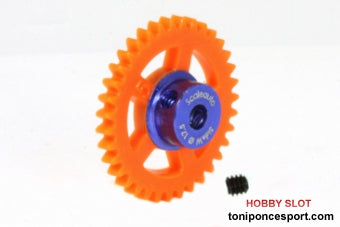 Corona 35d. Sidewinder Ø17.5mm Procomp-RS Nylon Naranja para Eje 3/32 (2.38mm) Tornillo M2..