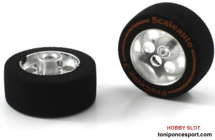 Rueda esp. 26.75x13mm¡ eje 3mm. llanta 17