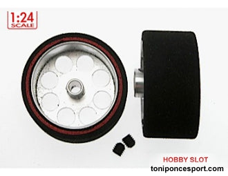 Rueda espuma 25,5x13 eje3mm llanta21 aliger.Procomp-3,M3