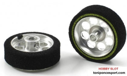 Rueda Esp. 24.5x8mm Procomp-2 para Eje 3mm. Llanta en Aluminio ø19mm