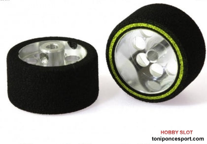 Rueda Esp. 24.5x13mm Procomp-2 para Eje 3mm. Llanta en Aluminio ø19mm.