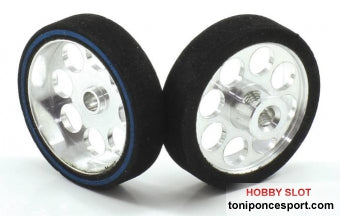 Rueda Esp. 25.5x6mm Hardcomp para Eje 3mm Llanta ø21mm