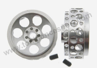 Llanta Aluminio 16.5x8mm. Monza-2 eje 3/32 Profile Aligeradas tornillo M2