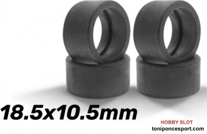 Neumaticos Goma A-S20 (Shore 20) 18,5x10,5mm Racing Slick para Llantas de 15,8 a 17mm