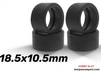 Neumatico Goma A-S25 (Shore 25) 18,5x10,5mm Racing Slick para Llantas de 15,8 a 17mm.