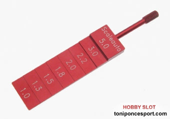 Galgas para medir altura chasis 5mm ,3mm ,. 2.2mm, 1.8mm, 1.5mm. 1.0mm