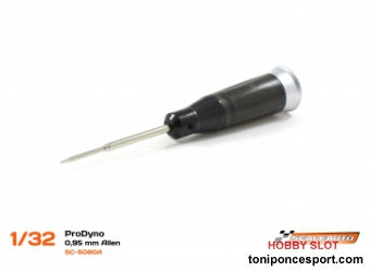 LLave Allen M2 (0,95mm) Dinamometrica con Mango en Aluminio/Plástico Negro y Punta Intercambiable.