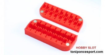 Caja 3DP para Coronas Anglewinder 1/32 de ø15-16mm. (Para 16 unidades). Impresa en Color Rojo.