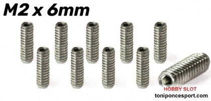 Tornillo allen M2x6 para llantas y coronas