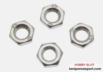 Tuercas M5 x 2.5mm para guia, Acero.
