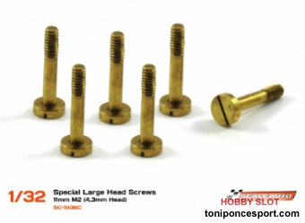 Tornillería para Suspension 11mm con Cabeza de 4,3mm. M2