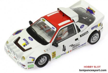Ford RS200 Rally Costa Brava 1986 #4 R-Version AW con Chasis Medium (gris)