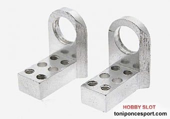 Soporte eje altura 10mm. alumino mecanizado