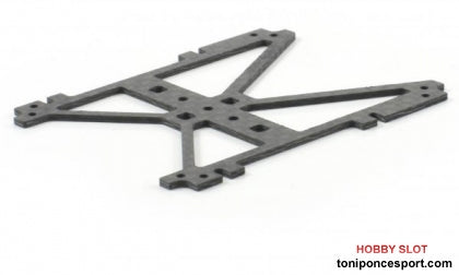 Soporte Central H Larga para SC8003 GT3 en Carbono 1,2mm