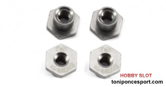 Casquillo sujección H 2,5mm Aluminio con Cabeza Hexagonal.