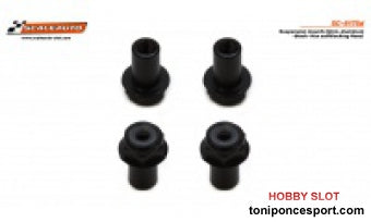 Casquillo sujección H 5mm Aluminio negro con Cabeza Hexagonal autoblocante