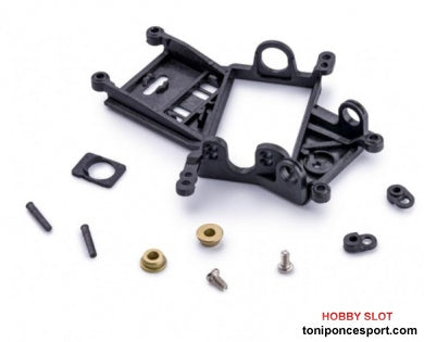 Soporte Motor Anglewinder -1mm Evo6 Carbon Fiber para Rodamientos a Bolas (CH105 no incluidos).