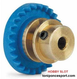Corona 26d. motor linea Bronce eje 2.38mm (3/32)