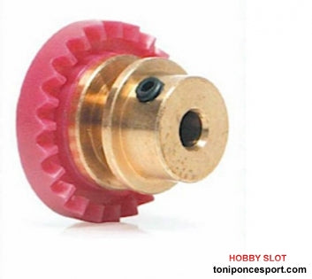 Corona 23d. motor en línea -STEP 2-. Bronce para eje 2.38mm (3/32)