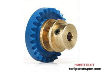 Corona 26d. motor en línea -STEP 2-. Bronze para eje 2.38mm (3/32") Fijada mediante tornillo allen M2.