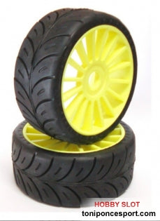 Ruedas 1/8 RALLY COMPETICION HUMEDO SUPER SOFT (2U.)