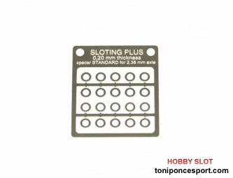 Separador 0,20 mm. ESTÁNDAR para eje 2,38 mm.