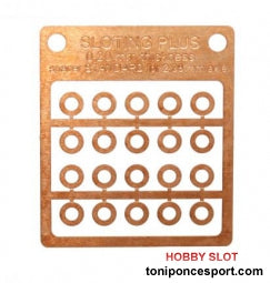 Separador 0,20 mm. ESTÁNDAR BRONCE para eje 2,38 mm.