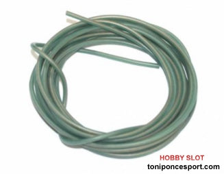 Cable eléctrico de silicona libre de oxígeno (OFC) VERDE