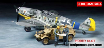 Avion Messerschmitt Bf109G&#8208;6 et Kübelwagen 1/48